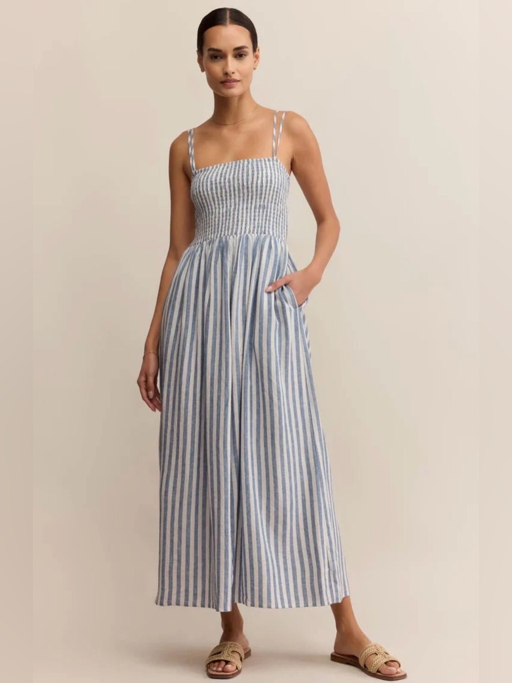 ZSupply Nadine Striped Midi Dress